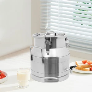 Jarra de leche de acero inoxidable 201 de 5,28 galones con grifo cubo sellado lata de leche�� - Imagen 1 de 13