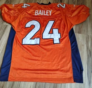 Denver Broncos #24 Champ Bailey Reebok On Field Football Jersey Size 52 Stitched - Picture 1 of 2