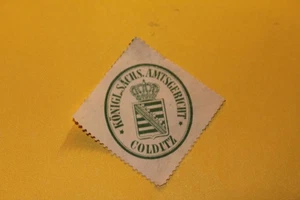 Siegelmarke - Königl. Sächs.  Amtsgericht Colditz - Bild 1 von 2