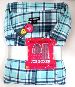 NEW - Joe Boxer Women 3X Plaid 2-Piece Flannel Pajama Sleep Set - Picture 1 of 6