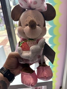 2025 Disney Parks Japan Style Plush Strawberry Minnie Mouse Ichigo - Picture 1 of 1