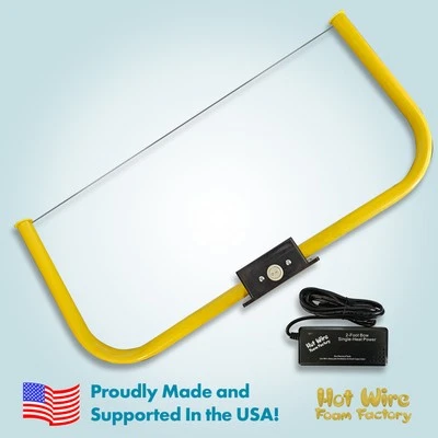 Pro 2-Foot Foam Bow Cutter Styrofoam, EPS, XPS, & Polystyrene Cutting Tool - Image 1 of 4