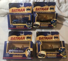 Lot Of 4 1:43 2004 Corgi DC Comics 1950s & 1960’s Black Batmobile Joker NIB