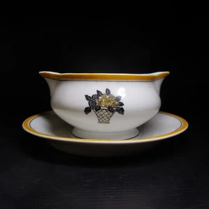 N23.473 porcelaine Théodore Haviland Limoges France saucière vide-poche art déco - Imagen 1 de 19