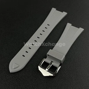 Szary silikonowy gumowy pasek do zegarka 25 * 12 mm do Patek Phillip Nautilus 5711 5712 - Zdjęcie 1 z 4