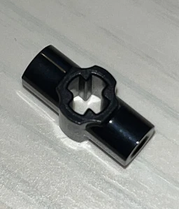 Lego x1 Technic Achsverbinder Nabe mit zwei Stangenhaltern 24122 Säbelgriff schwarz NEU - Bild 1 von 5