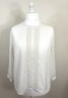 Therapy Size 16 Cream Off White Pleated Blouse Shirt Long Sleeve