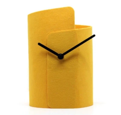 Reloj de Mesa de Fieltro Minimalista, Diseño Silencioso para Salón, Pequeño Silencioso Foto 1 de 4
