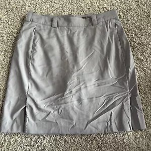Nike Golf… Tour Performance… khaki Dri-fit Skort… Sz 6… zip pockets.. LOGO - Picture 1 of 6
