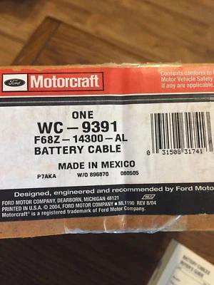 Cable batería moto wc9391.  ford windstar 1996-1998 Foto 1 de 3