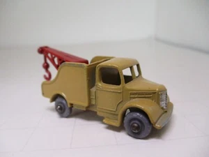 Vintage Matchbox #13b-2 BEDFORD Wreck Truck Grey Plastic Wheel Replaced tow hook - Picture 1 of 12