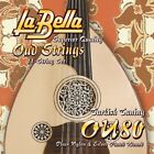 La Bella OUD Strings 11-String Set Plain Nylon & Silver-Plated Wound Strings...