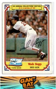 1984 Topps Drake's Big Hitters #2 Wade Boggs