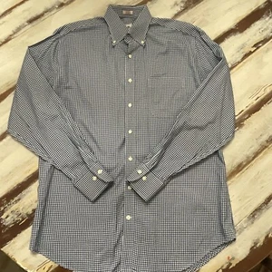 Peter Millar Nanoluxe Easycare Large Blue/White Button Up Long Sleeve - Picture 1 of 9