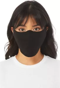 Daily Face Cover Mask Bella+Canvas 10 Pack - Black, New - Made in USA - Picture 1 of 2