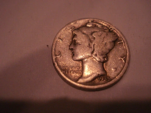 1935-D-MERCURY DIME-F-934 Cover