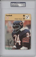 WALTER PAYTON PSA AUTHENTIC 1977-79 SPORTSCASTER #26-14 DNA AUTOGRAPH AUTO BEARS