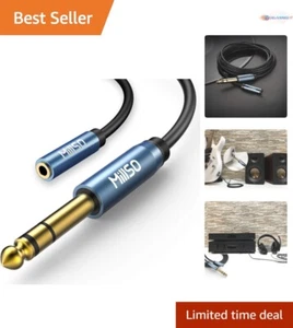 Versatile 16 ft 1/4 to 3.5mm Adapter for Amplifiers & Keyboards - Sound - Picture 1 of 9