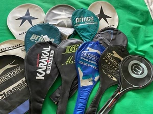 Lote de 13 fundas para cabeza de raqueta de tenis squash Joblot varias marcas - Imagen 1 de 5