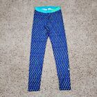 Nike Pants Womens Medium Blue Green Pro Fitted Compression Legging Athletic Gym