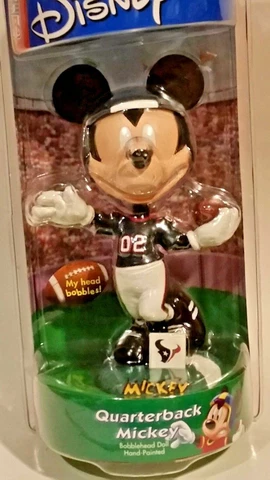 NFL Houston Texans Bobblehead Doll, DISNEY'S MICKEY MOUSE, NEW (Quarterback) Cover