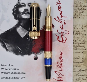 MONTBLANC 2016 William Shakespeare Writers Limited Edition 1597 Fountain Pen M - Picture 1 of 24