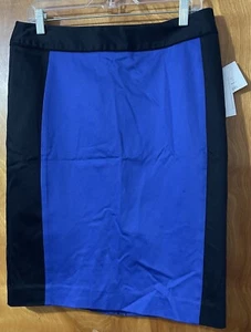 Liz Claiborne Collection Size 8 NWT Blue/Black Skirt - Picture 1 of 3