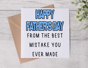 Personalised Funny Father's Day Card For Dad, Birthday Greetings Card, Rude Gift - Picture 1 of 1
