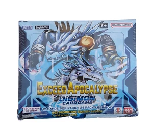Digimon Card Game BT15 Exceed Apocalypse Booster Box 24 Sealed Packs of 12 Cards - Foto 1 di 2
