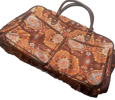 Bolso Paisley Años 60 Retro HippyL Chic Carnaby St London 12" X 19" X 8 "Hippy Foto 1 de 4