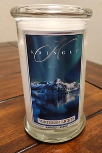 KRINGLE Scented Candle NORTHERN LIGHTS Large 2-Wick, 22oz, 100% Soy Wax NEW - Picture 1 of 4