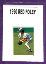 George Brett K.C. Royals 1990 Red Foley Best Baseball Book Ever Sticker #9
