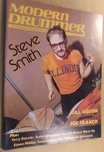 Modern Drummer Aug. 1986 Steve Smith, Bill Gibson, Joe Franco, Terry Bozzio nice - Picture 1 of 3