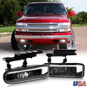 for Chevy Silverado 1500 1999-2002 Tahoe 2000-06 L&R LED Drivng Fog Lights Halo - Foto 1 di 10