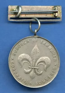BOROUGH OF TAMWORTH CORONATION MEDAL 1937 - Foto 1 di 2