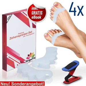 Zehenspreizer Hallux Valgus Silikon Ballenschutz Zehentrenner Korrektur Bandage - Bild 1 von 10
