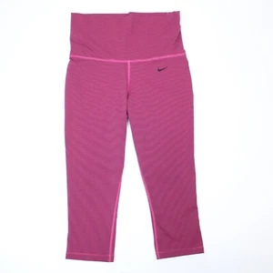 Nike Dri-Fit Womens Medium Striped Legend 2.0 Foldover Capri Leggings - Picture 1 of 4