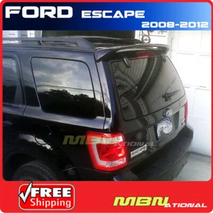 For 08-12 Ford Escape Rear Roof Trunk Spoiler Coat Painted ABS UA BLACK - Foto 1 di 1