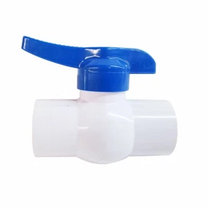 Válvula de bola de PVC roscada Thrifco de 1-1/2 pulgada - 6415224 - Imagen 1 de 3