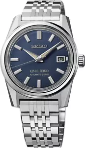 Seiko King Seiko 38.3mm Blue Automatic Stainless Steel Watch SPB389 - Picture 1 of 1