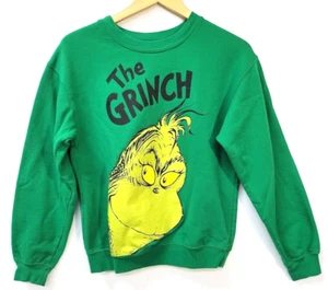 DR. SEUSS Junior Small (3-5) Sweatshirt The Grinch Green Ugly Christmas Holiday - Picture 1 of 8