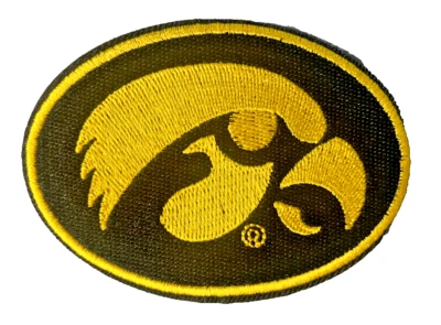 Iowa Hawkeyes Team Logo Embroidered 3.5in Iron / Sew-On Patch - Image 1 of 2
