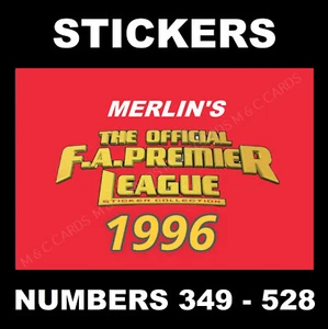 Pegatinas de fútbol Merlin Premier League 1996 #349 a 528 - Imagen 1 de 184