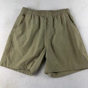 World Wide Sportsman Shorts Mens Medium Beige Fishing Elastic Waist - Picture 1 of 10