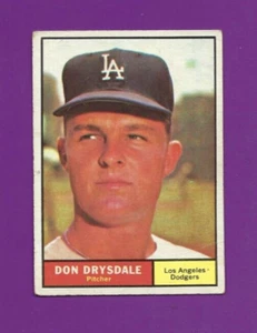 Carta Baseball 1961 Topps #260 Don Drysdale Los Angeles Dodgers VGEX centrata! - Foto 1 di 2
