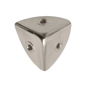 Case Corners for Wooden Chest / Flight Case Chest Corners Brass/Nickel - 4 Pack - Afbeelding 1 van 5