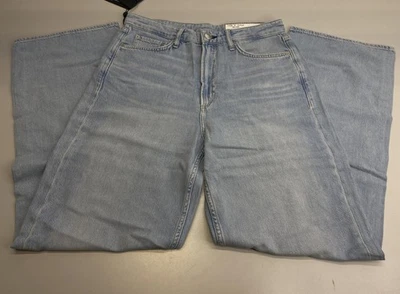 Jean para mujer Rag & Bone Greenport azul talla 27 peso pluma Logan tiro medio ancho Foto 1 de 4