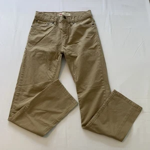 Levis 511 Slim Denim Jeans Tan Khaki Boys 10 Regular 25 x 25 - Picture 1 of 15