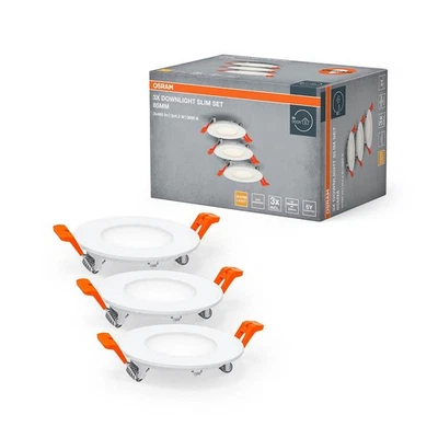 OSRAM Downlight Slim LED-Einbaustrahler-Set weiß 4,5 W - Bild 1 von 4