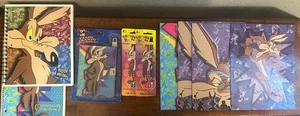 Vintage 1990er Looney Tunes Schulbedarf Konvolut 9 Weile. E Coyote - Bild 1 von 6